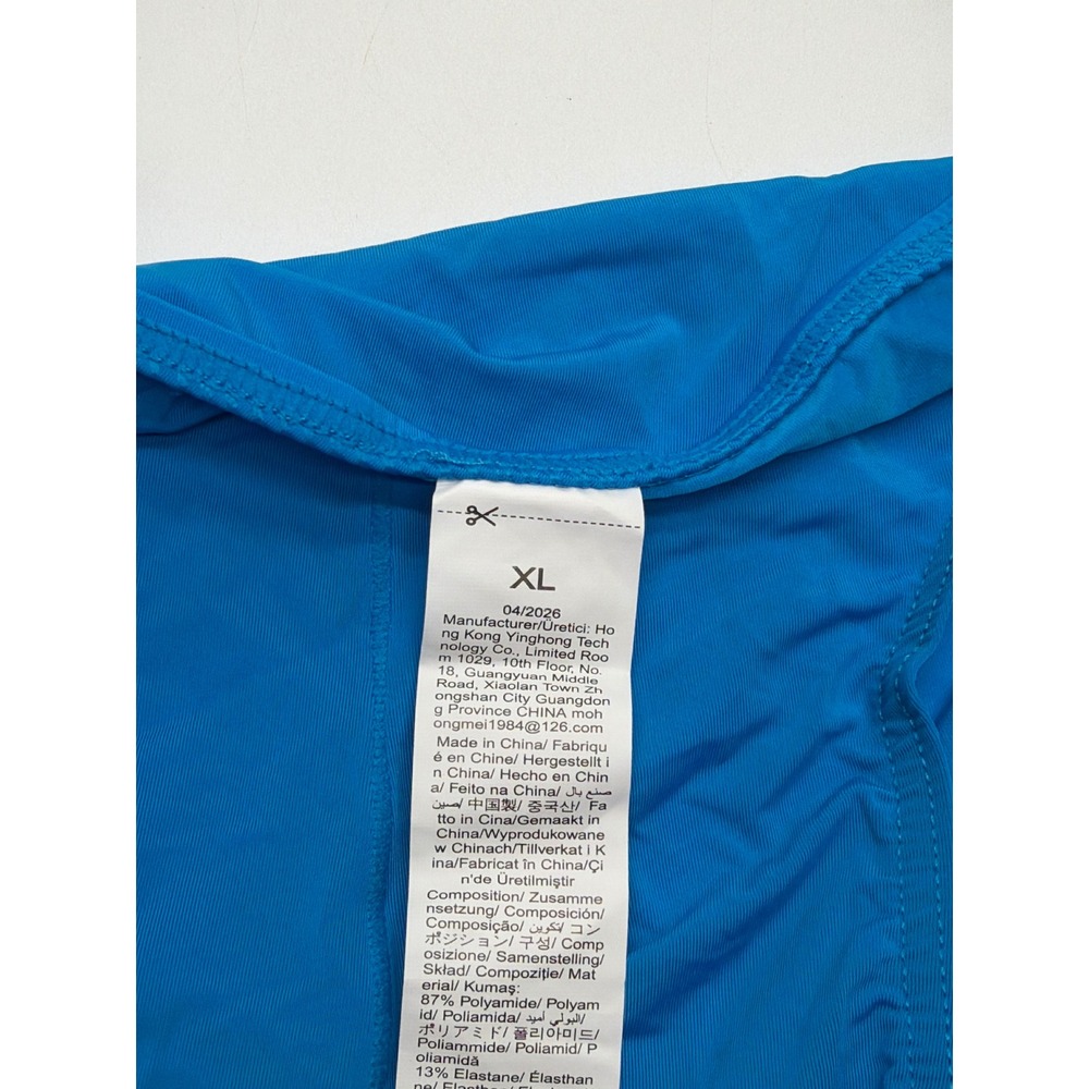 Blue Low Rise Contoured Pouch Bikini Briefs Mens Size XL Sporty Stripe Underwear - Picture 4 of 4